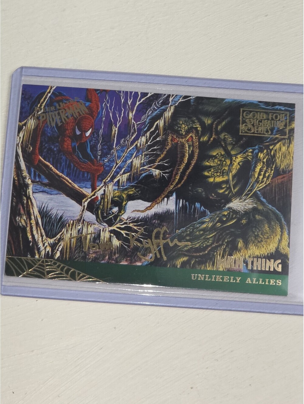 1995 Fleer Ultra SPIDER-MAN Gold Foil Signature Series #132 Man Thing